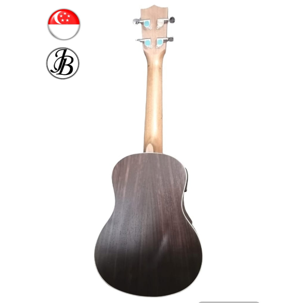 Jerubbaal UK350 Solid Rosewood Concert Ukulele with preamp (batteries included)
