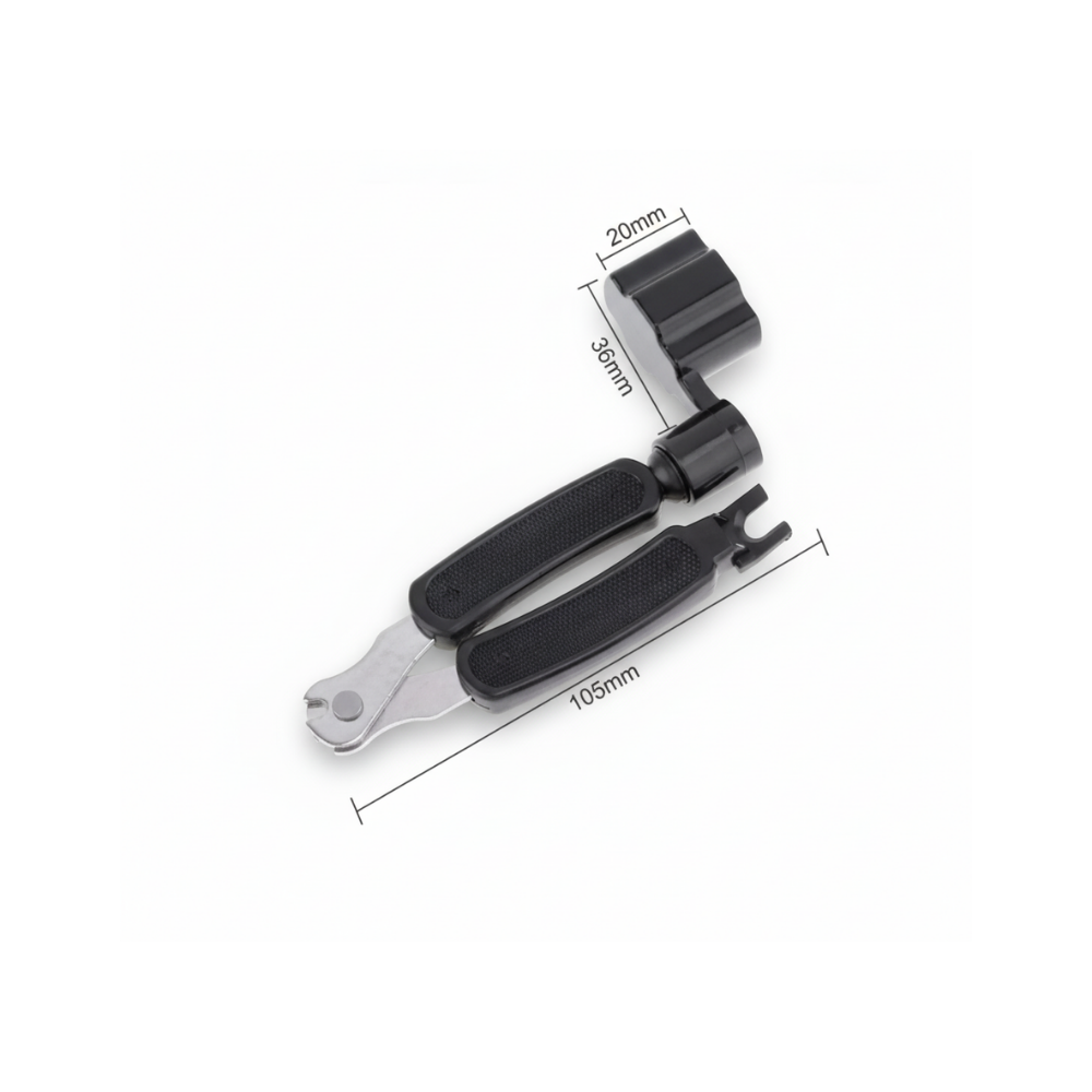 3-in-1 Guitar Winder, String Cutter & Pin Remover