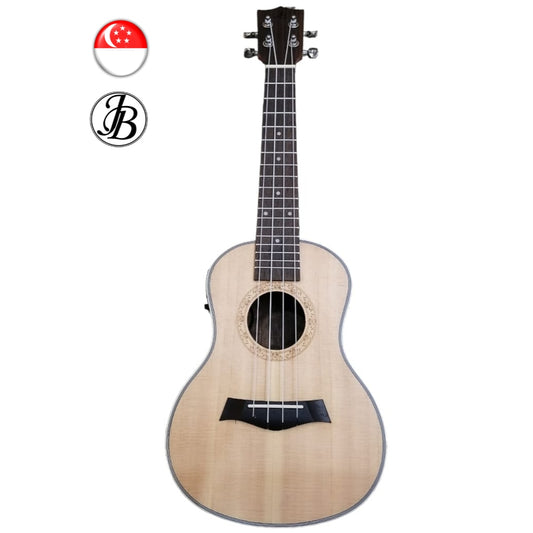 Jerubbaal UK350 Solid Rosewood Concert Ukulele with preamp (batteries included)