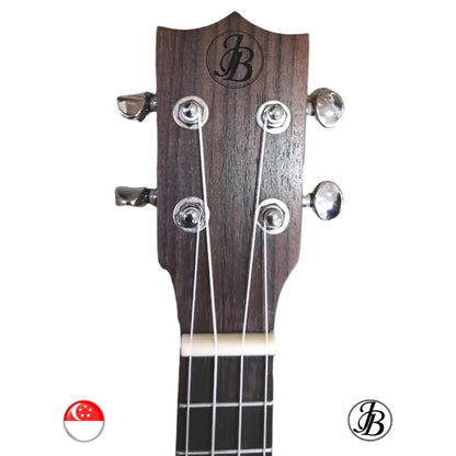 Jerubbaal UK350 Solid Rosewood Concert Ukulele with preamp (batteries included)
