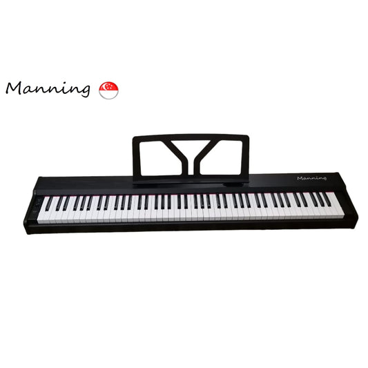 Manning Digital Piano with 88 Semi-Weighted Touch Sensitive Keys (Solid Wooden Cabinet Piano Body)