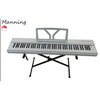 Manning Digital Piano with 88 Semi-Weighted Touch Sensitive Keys (Solid Wooden Cabinet Piano Body)