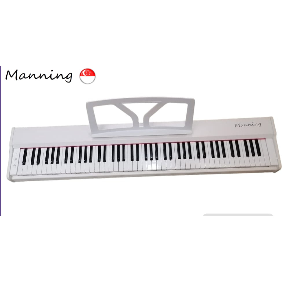 Manning Digital Piano with 88 Semi-Weighted Touch Sensitive Keys (Solid Wooden Cabinet Piano Body)