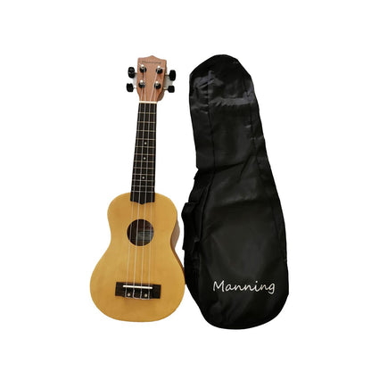 Good Quality Beige Ukulele (21 Inch Soprano Package)