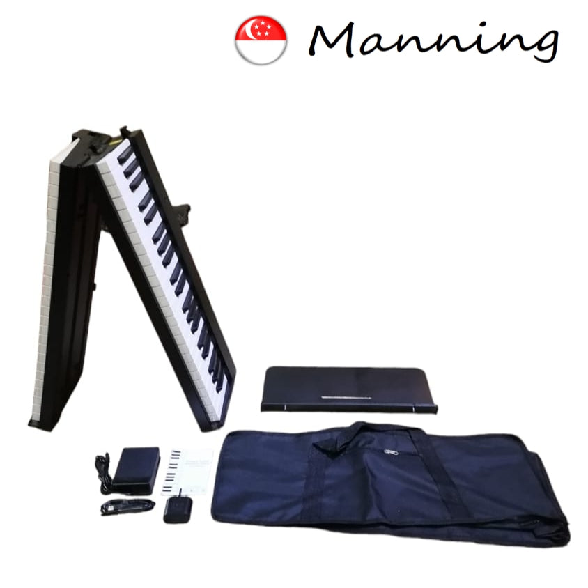 Manning Foldable Digital Piano with Semi-Weighted Touch Sensitive Keys