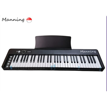 Manning Foldable Digital Piano with Semi-Weighted Touch Sensitive Keys