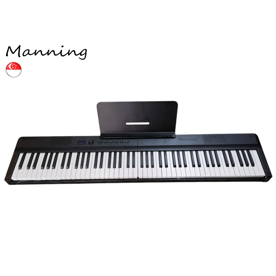 Manning Foldable Digital Piano with Semi-Weighted Touch Sensitive Keys
