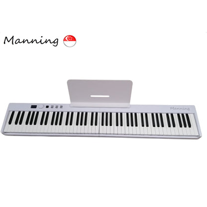 Manning Foldable Digital Piano with Semi-Weighted Touch Sensitive Keys