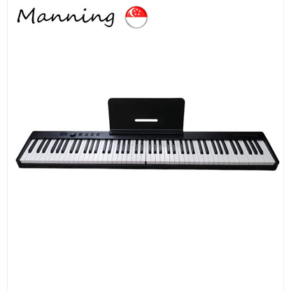 Manning Foldable Digital Piano with Semi-Weighted Touch Sensitive Keys