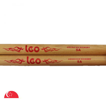 5A & 5B American Hickory Wood Drum Sticks Lightweight Profession (One Pair)