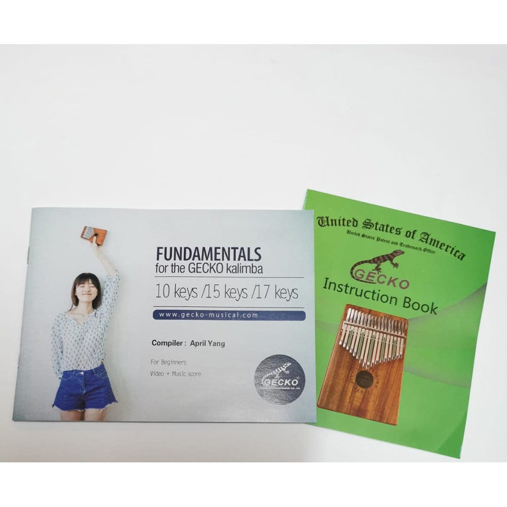 GECKO 17 Keys Full Solid Camphor Wood Handmade Kalimba Thumb Harp - K17CAP