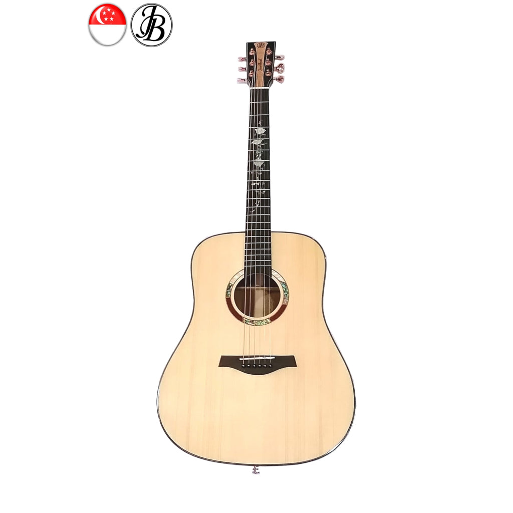 Premium Acoustic Dreadnought FULL Solid Guitar Jerubbaal JD300