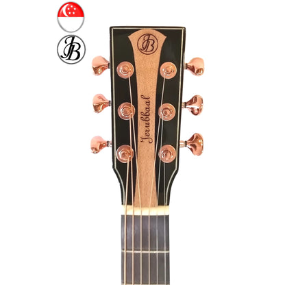 Premium Acoustic Dreadnought FULL Solid Guitar Jerubbaal JD300