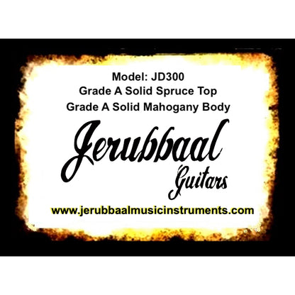 Premium Acoustic Dreadnought FULL Solid Guitar Jerubbaal JD300