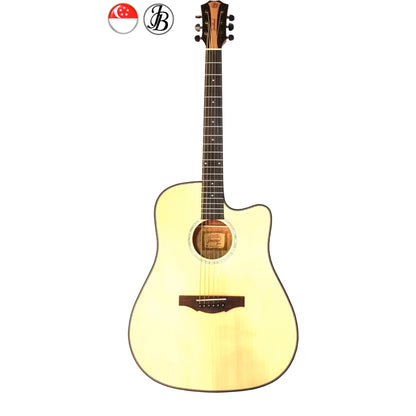 Usual $398 now $199 SOLID TOP Acoustic Guitar Jerubbaal JD4188C