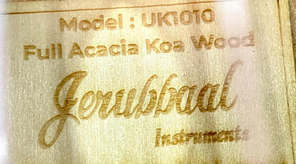 Jerubbaal UK1010 Laminated Acacia Koa Wood Concert Ukulele