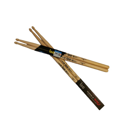 Leo Pair of 5A Maple Wood Drum Sticks Lightweight Profession