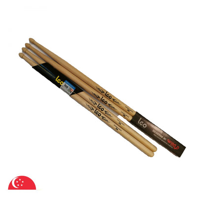 Leo Pair of 5A Maple Wood Drum Sticks Lightweight Profession