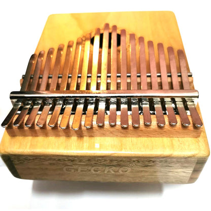 GECKO 17 Keys Full Solid Camphor Wood Handmade Kalimba Thumb Harp - K17CA