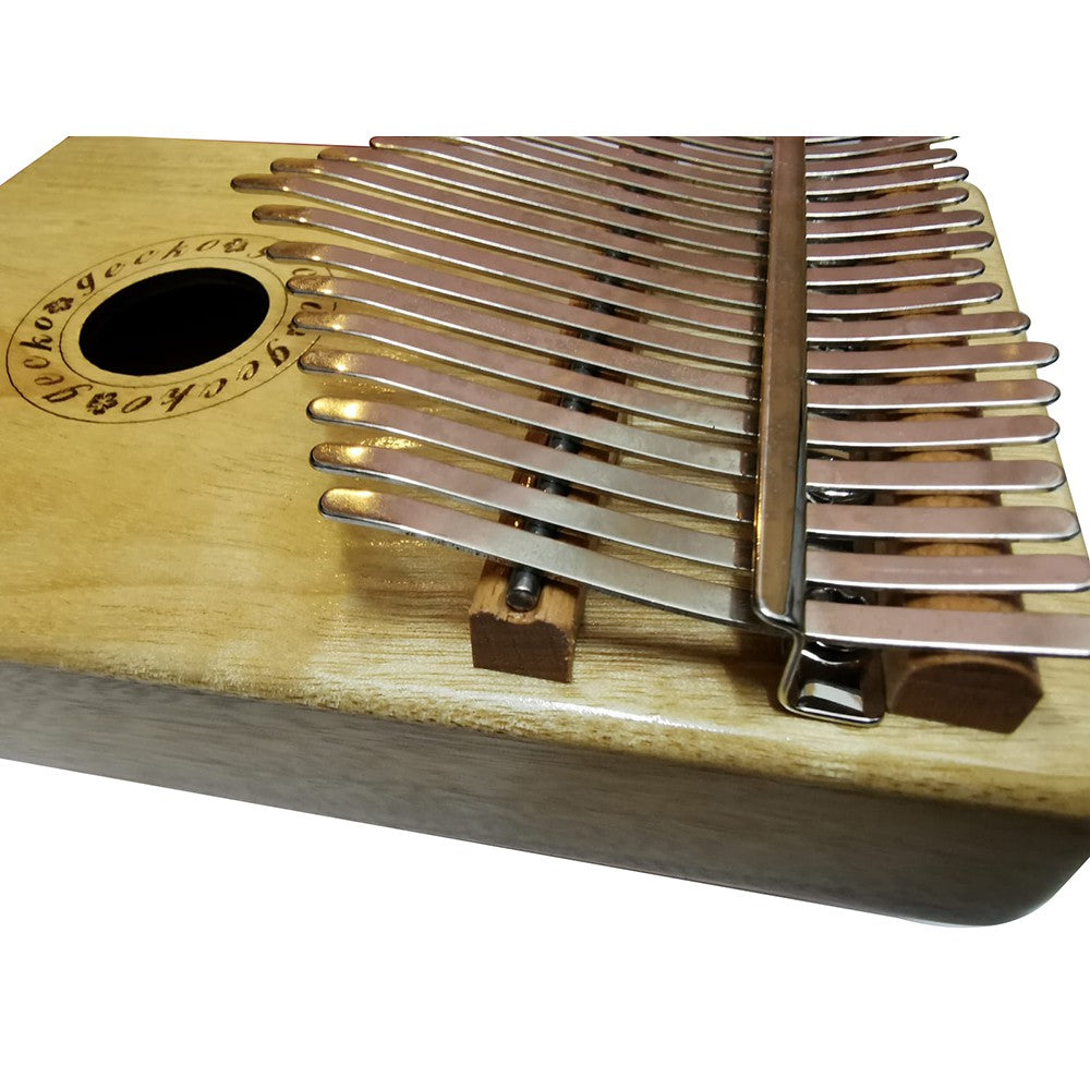 GECKO 17 Keys Full Solid Camphor Wood Handmade Kalimba Thumb Harp - K17CA