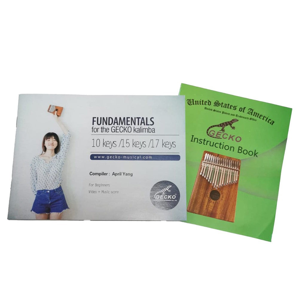 GECKO 17 Keys Full Solid Camphor Wood Handmade Kalimba Thumb Harp - K17CA