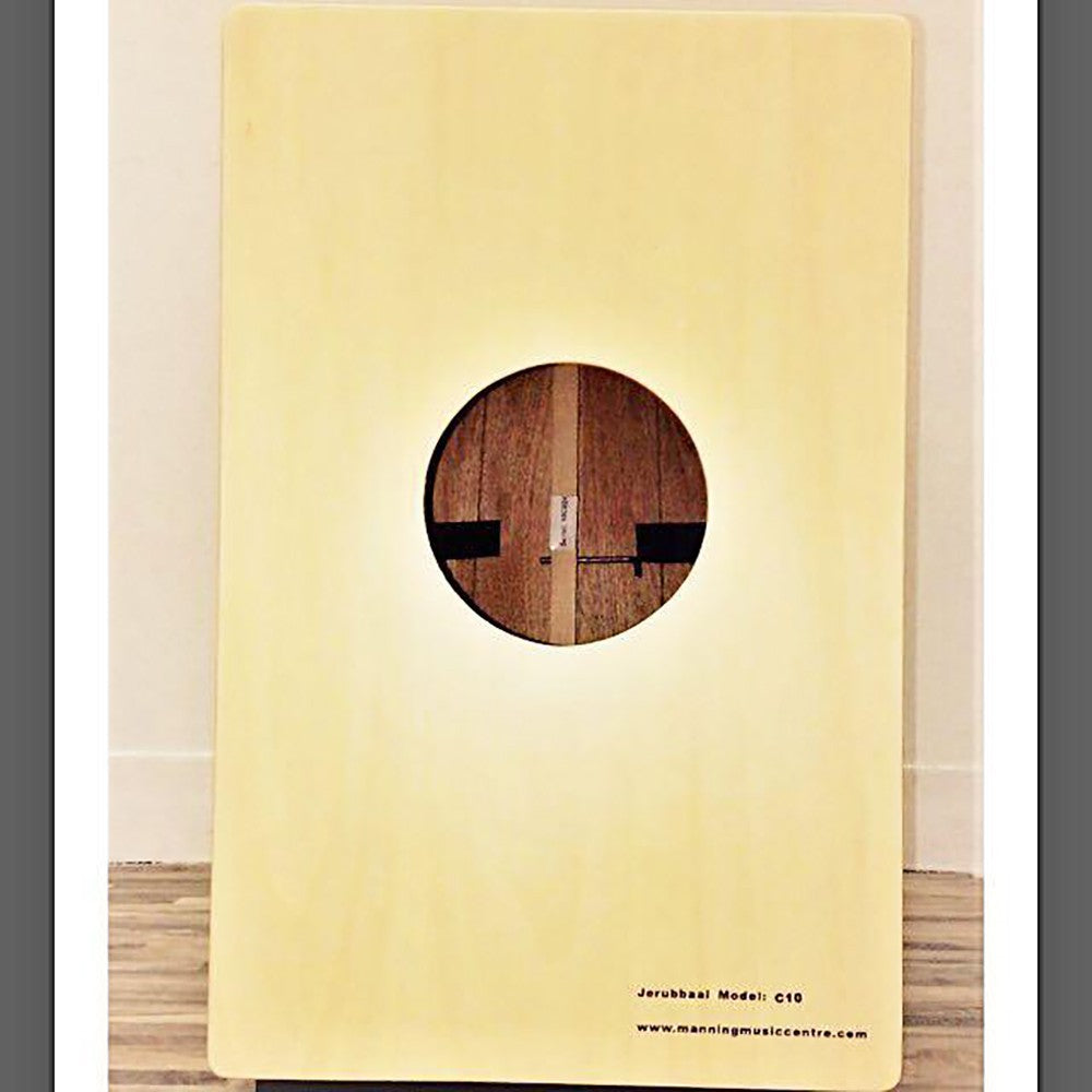 Jerubbaal C10 Full Size Cajon - Walnut (Imported from Brazil) Tapping Front