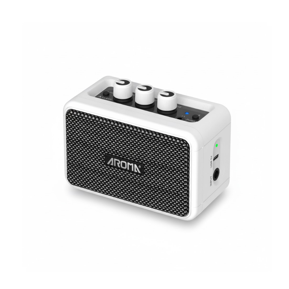 Aroma AG-04 Mini Portable Electric Guitar Amplifier with Bluetooth Connection