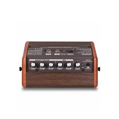 Aroma AG-15A 15W Portable Acoustic Guitar Rechargeable Amplifier USB Chargeable