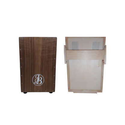 Jerubbaal C9 Full-Size Cajon with Enhanced Snare - Walnut (Imported from Brazil) Tapping Front