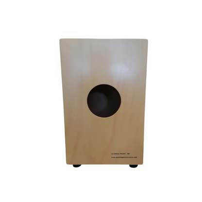 Jerubbaal C9 Full-Size Cajon with Enhanced Snare - Walnut (Imported from Brazil) Tapping Front