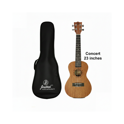 Jerubbaal UK504 Grade A Mahogany Wood Ukulele