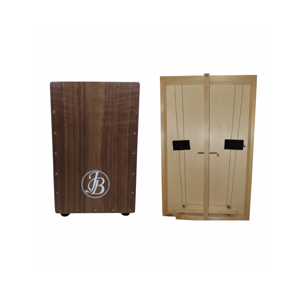 Jerubbaal C10 Full Size Cajon - Walnut (Imported from Brazil) Tapping Front