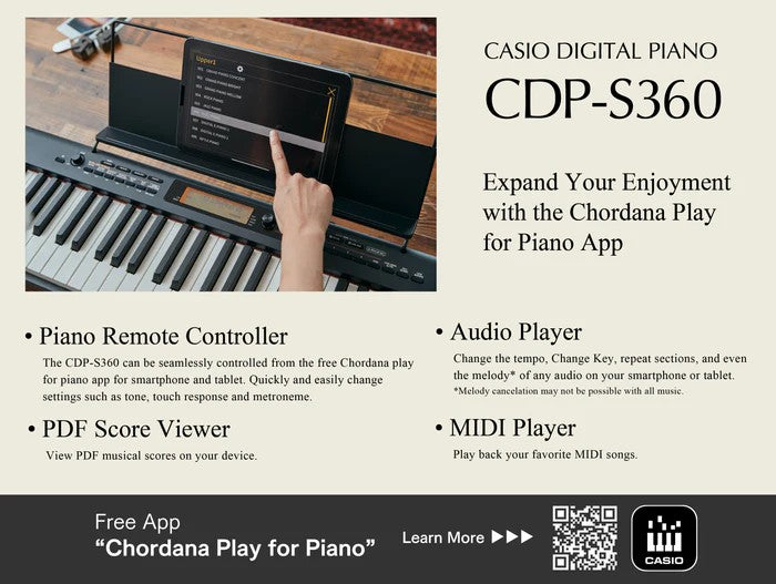 Casio CDP-S360 / S160 / S110 Digital Piano 88-Key Scaled Hammer Action II | Authentic Casio SG Warranty [Ready Stock]