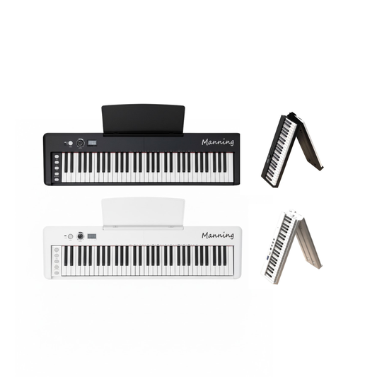 Manning Foldable Digital Piano with Semi-Weighted Touch Sensitive Keys