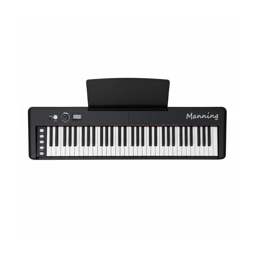 Manning Foldable Digital Piano with Semi-Weighted Touch Sensitive Keys