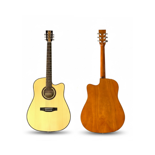 Acoustic Dreadnought SOLID TOP Guitar Jerubbaal JD75