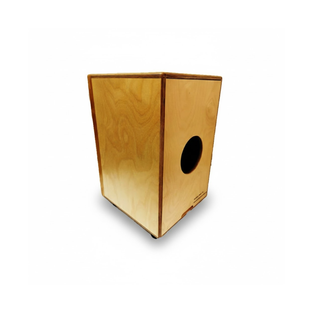 Jerubbaal C9 Full-Size Cajon with Enhanced Snare - Walnut (Imported from Brazil) Tapping Front