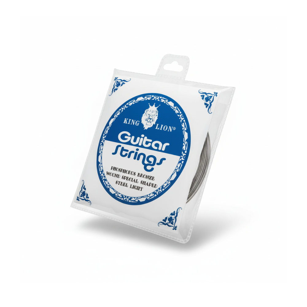 “KING LION” Phosphorus Bronze Steel Light Gauge Acoustic Guitar Strings