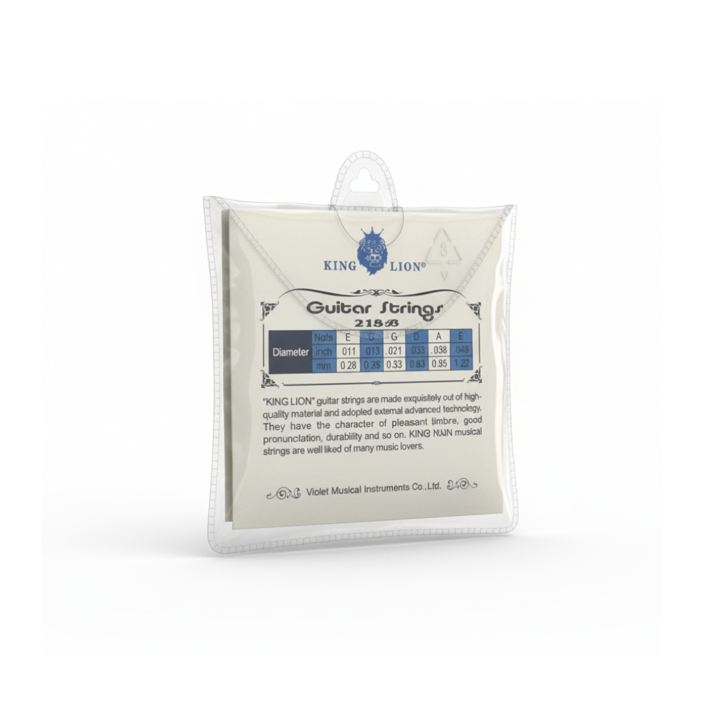 “KING LION” Phosphorus Bronze Steel Light Gauge Acoustic Guitar Strings