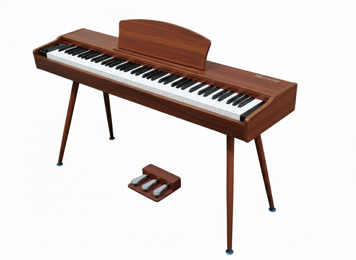 MN-DP880 Digital Piano with 88 Fully Weighted Hammer Action Keys, Wooden Cabinet Body and Metal Legs
