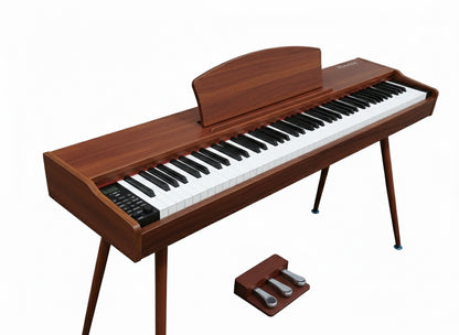 MN-DP880 Digital Piano with 88 Fully Weighted Hammer Action Keys, Wooden Cabinet Body and Metal Legs