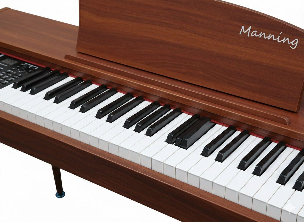 MN-DP880 Digital Piano with 88 Fully Weighted Hammer Action Keys, Wooden Cabinet Body and Metal Legs